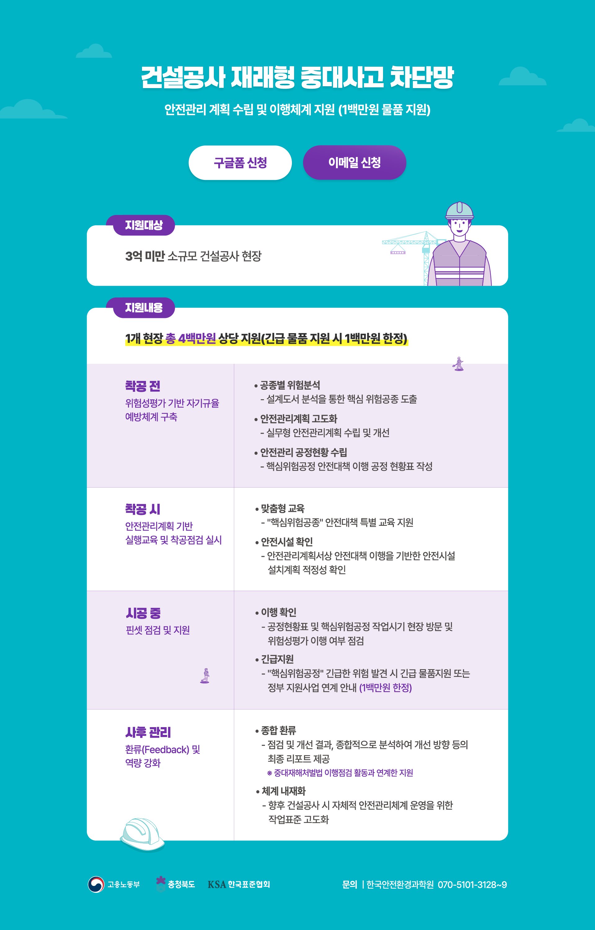 건설공사 재래형 중대사고 차단망
